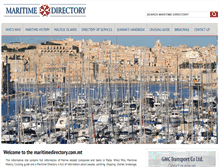 Tablet Screenshot of maritimedirectory.com.mt